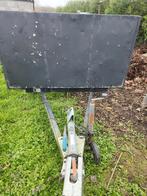 Dubbelas aanhangwagen opknapper met papieren, Ophalen