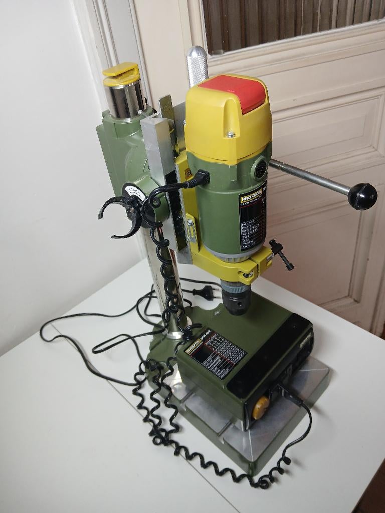 Proxxon BFW/40 kolomboor + BFB2000 + Röhm boorkop, Doe-het-zelf en Bouw, Gereedschap | Boormachines, Ophalen, Zo goed als nieuw