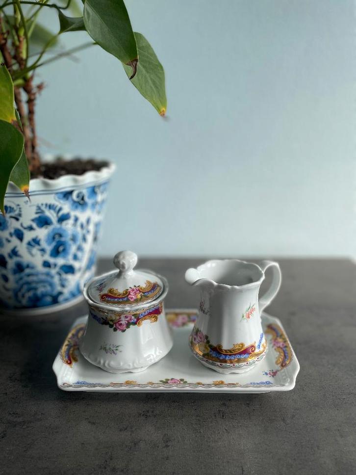 Vintage Limoges porseleinen roomstel, Antiek en Kunst, Antiek | Porselein, Ophalen