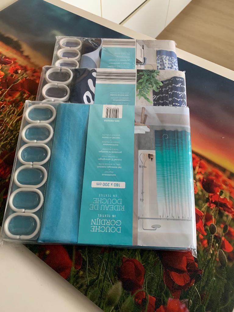 ️✅❤️top nieuw  3 x douchegordijn nieuw 15 euro badkamer ️✅❤️, Huis en Inrichting, Ophalen, Nieuw