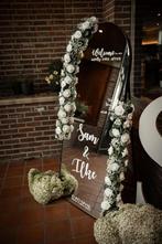 Spiegel met bloemendeco, Ophalen, Zo goed als nieuw, Versiering