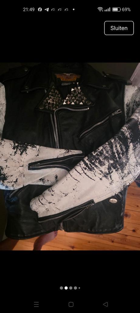 Veste en cuir Harley‑Davidson - Taille M, Motos, Vêtements | Vêtements de moto, Manteau | cuir, Seconde main, Enlèvement