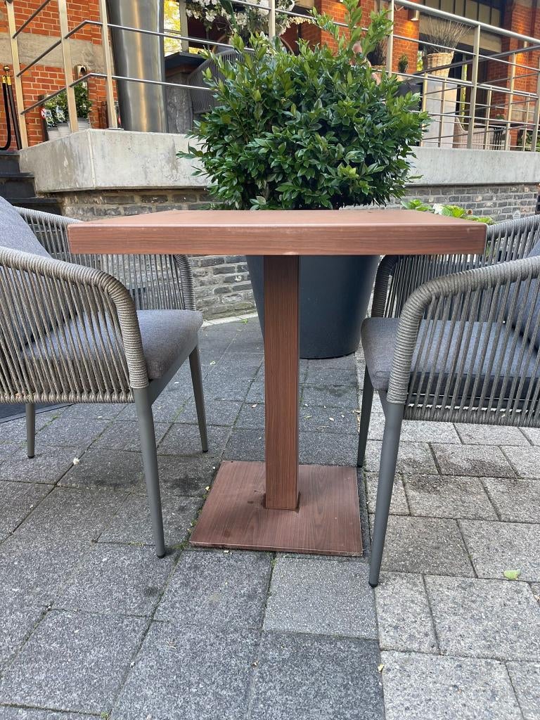 Terrastafels, Jardin & Terrasse, Tables de jardin, Utilisé, Carré, Métal, Enlèvement