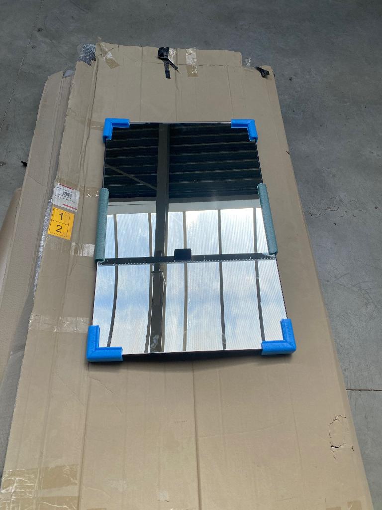 Nieuwe spiegel met zwarte kader, Ophalen, Nieuw, Minder dan 100 cm, Rechthoekig