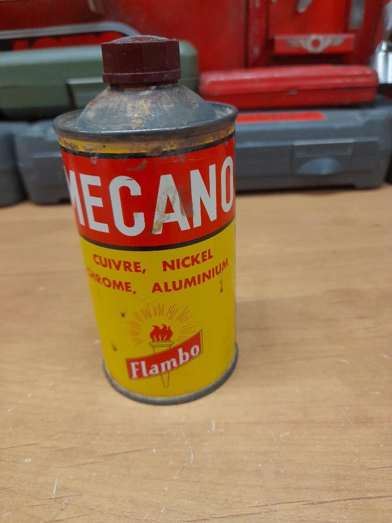 ancien bidon huile vide mecano n2, Collections, Marques & Objets publicitaires, Envoi, Utilisé, Autres types