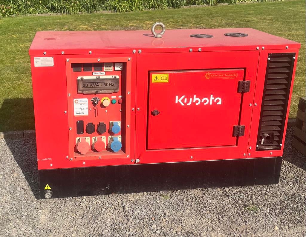 Kubota groep 20Kva, Doe-het-zelf en Bouw, Aggregaten, Ophalen, Zo goed als nieuw