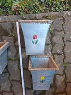 Lot de 2 bacs en zinc