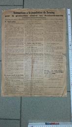 Affiche ville de Seraing ww2, Collections, Enlèvement ou Envoi