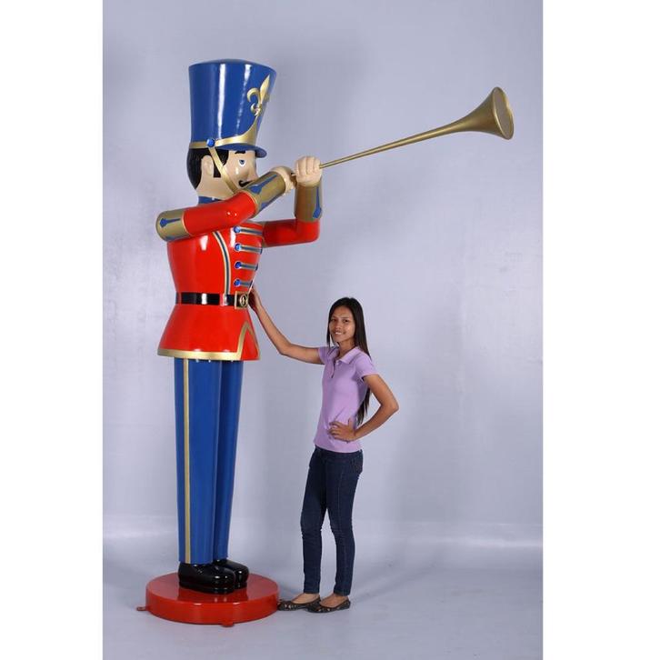 Toy Soldier Trumpet 9ft. – Notenkraker beeld Hoogte 275 cm, Diversen, Kerst, Nieuw, Ophalen