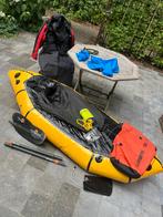 Packraftset Alpacka classic serie large met drysuit, Ophalen, Gebruikt