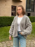 Handgemaakte cardigan – uniek, warm en stijlvol, Kleding | Dames, Ophalen of Verzenden, Nieuw, Maat 38/40 (M), Grijs