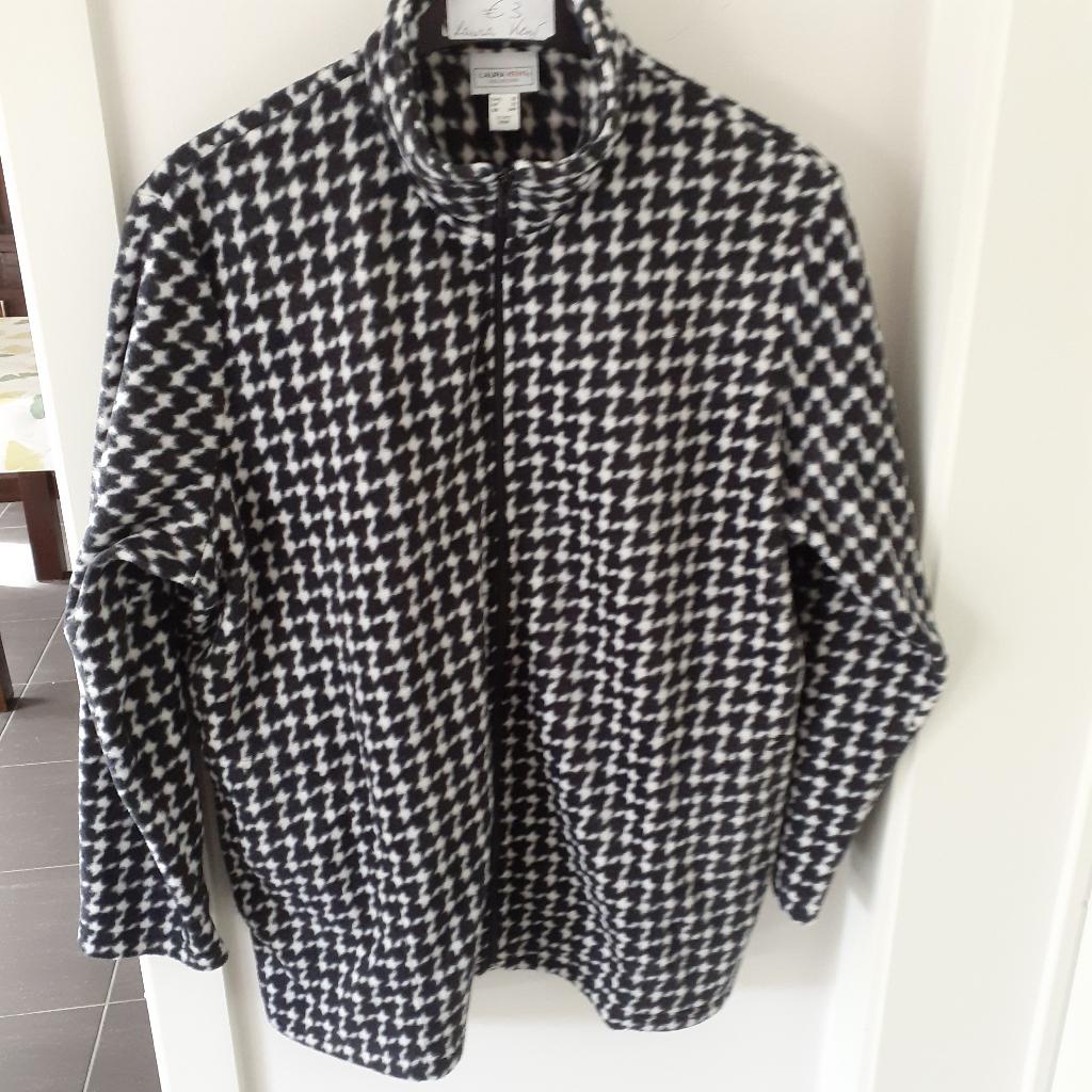 LAURA KENT Fleece met desin Maat: (B) 52 Prijs: € 3, Kleding | Dames, Grote Maten, Zwart, Trui of Vest, Ophalen of Verzenden, Laura kent