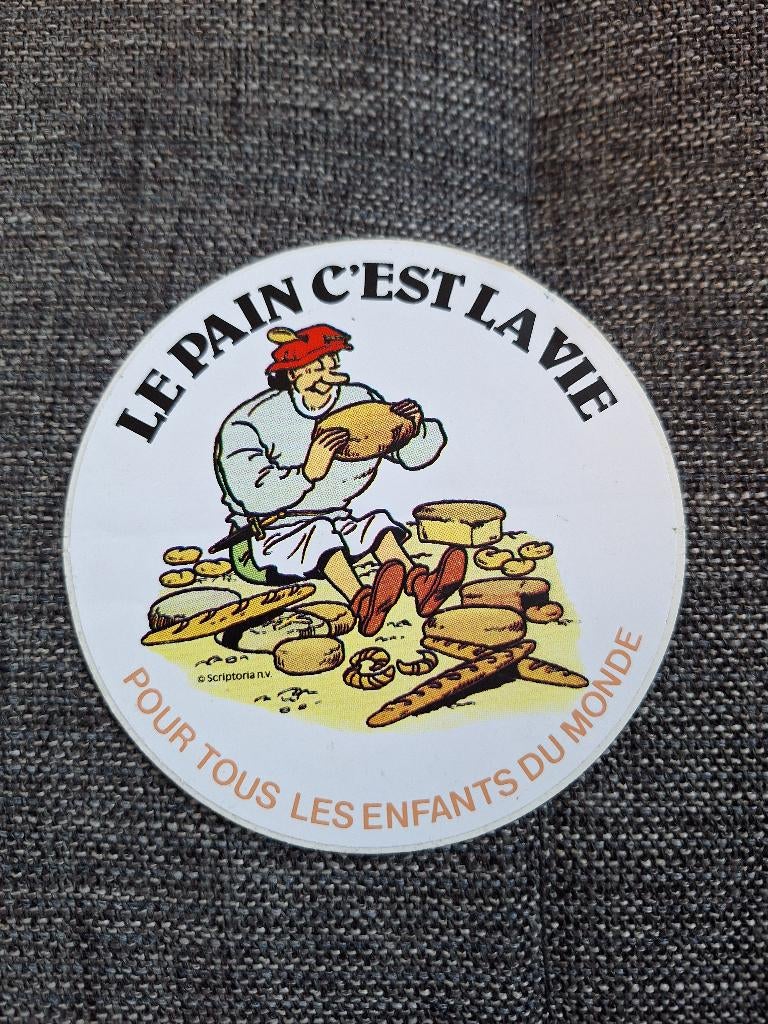 Vandersteen Suske Wiske - Sticker Broodeters FR (1982), Verzamelen, Stripfiguren, Gebruikt, Plaatje, Poster of Sticker, Suske en Wiske