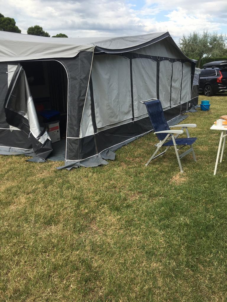 Te Koop Hobby prestige 650, Caravans en Kamperen, Omvormbare zithoek, Rondzit, Hobby, 7 tot 8 meter