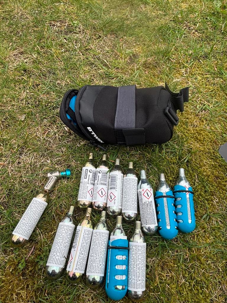 B’TWIN CO2 reparatieset voor fiets + zadeltas, Ophalen, Nieuw