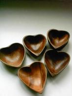 Set Palmhout hapjesschaaltjes hartvorm, Ophalen of Verzenden