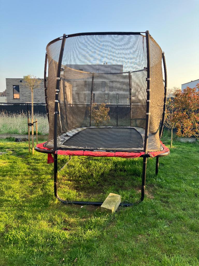 Trampoline rechthoekig 4m20 op 2m20, Kinderen en Baby's, Speelgoed | Buiten | Trampolines, Ophalen, Gebruikt