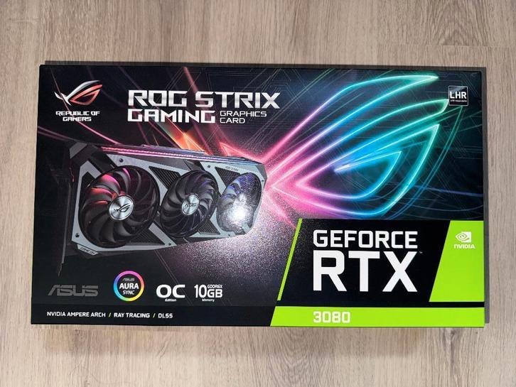 Asus ROG Strix RTX3080 OC, Computers en Software, Videokaarten, Zo goed als nieuw, Nvidia, PCI, GDDR6, HDMI, DisplayPort, Ophalen
