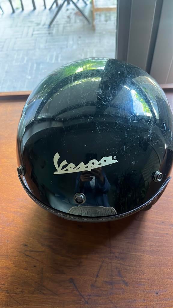 Vespa Helm, Fietsen en Brommers, Brommerhelmen, Ophalen of Verzenden, Gebruikt, Small