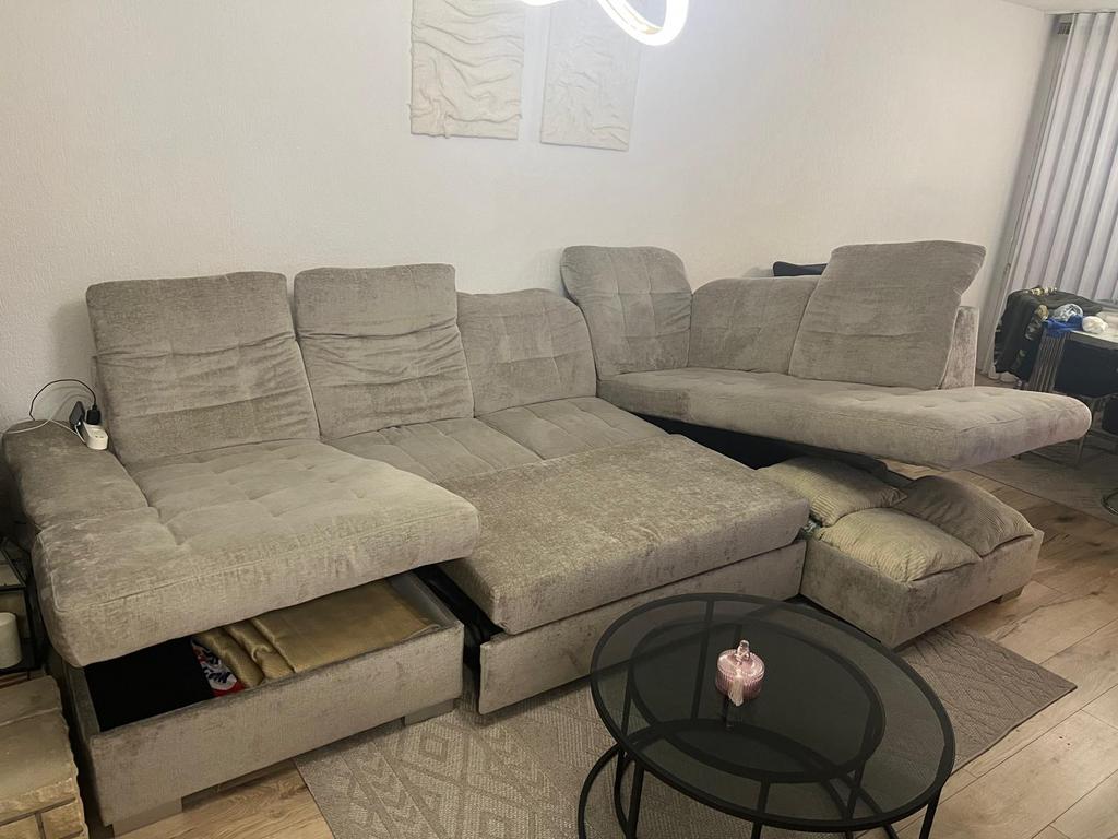 Canapé salon avec table, Enlèvement, Comme neuf