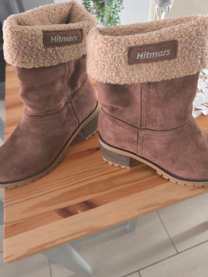Botillons pour femme intérieur fourré marque Hitmars, Kleding | Dames, Schoenen, Zo goed als nieuw, Bruin, Ophalen of Verzenden
