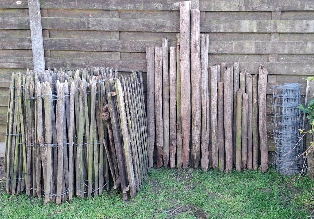 Grande clôture de prairie pour poulets ou similaire (à lire, Enlèvement, Utilisé, Bois, Avec portail
