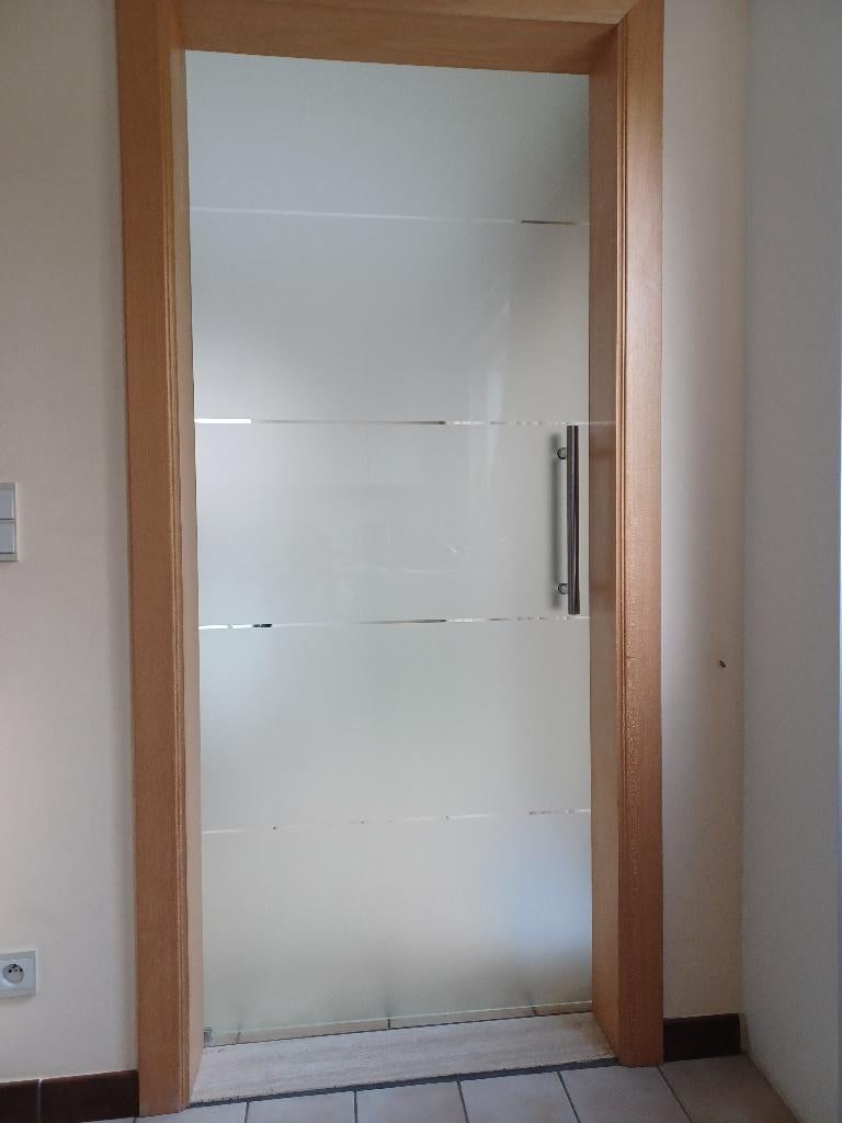 glazen schuideur deur, Ophalen, Gebruikt, 80 tot 100 cm, Binnendeur