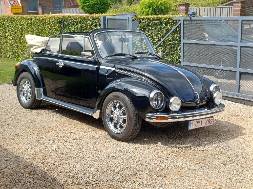 VW Kever 1303 Cabriolet (1978), Auto's, Achterwielaandrijving, Zwart, Cabriolet, Zwart