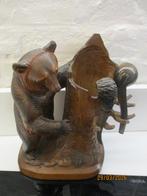 vintage zwarte woud beer pijphouder, Antiek en Kunst, Verzenden