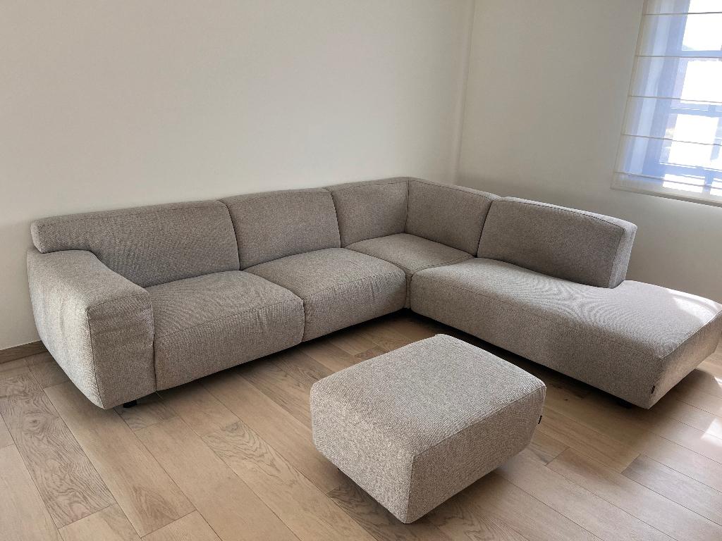 Hoeksalon 275 op 245 cm, Maison & Meubles, Canapés | Salons, Quatre personnes ou plus, Utilisé, Hoeksalon, Tissus