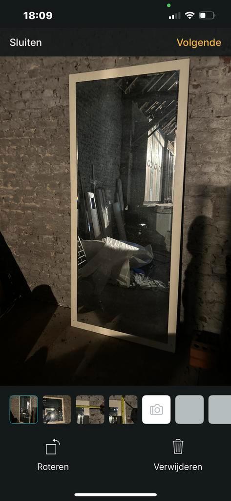 Spiegel 90x210 cm, Huis en Inrichting, Woonaccessoires | Spiegels, Zo goed als nieuw, Ophalen