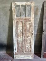 Authentieke vintage binnendeur met glaswerk, Doe-het-zelf en Bouw, Deuren en Vliegenramen, Ophalen, Glas, Binnendeur