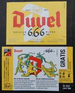 Étiquette de bière Duvel 666 Brasserie Moortgat (5t2), Collections, Duvel, Utilisé, Enlèvement ou Envoi
