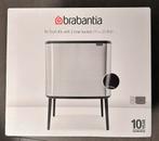 DESIGN VUILBAK BRABANTIA TOUCH BIN 11 + 23 liter - Mat Zwart, Ophalen, Nieuw, Kunststof