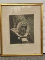 gravure vieille anversoise " de felicien rops, Antiquités & Art, Enlèvement ou Envoi