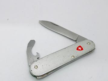 Couteau de l'armée suisse vintage en forme de U en Alox Bant, Enlèvement ou Envoi, Utilisé