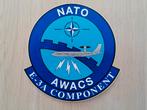 NATO Sticker #01 Boeing B707 Awacs E-3A Component 9,7x9,7, Verzamelen, Ophalen of Verzenden, Luchtmacht, Embleem of Badge