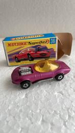 Matchbox Superfast 36 Hot Rod Dragster paars, Ophalen of Verzenden, Zo goed als nieuw