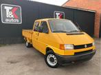 ! VW Transporter T4 " Pick-up - Doka " 1.9D 230.000Km 7P 95!, Auto's, Voorwielaandrijving, Zwart, 7 zetels, Leder