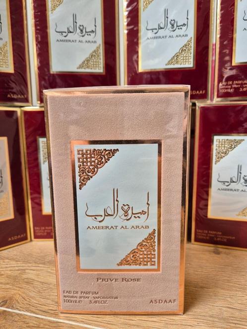 Eau de Parfum AMEERAT AL ARAB 100ml PRIVE ROSE / ASDAAF /, Handtassen en Accessoires, Uiterlijk | Parfum, Nieuw, Ophalen of Verzenden