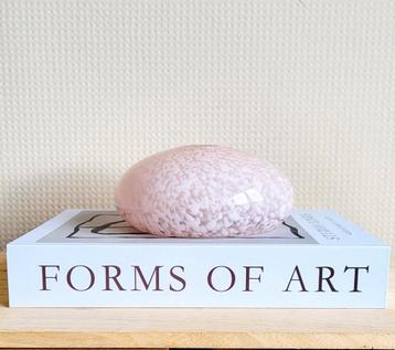 Prachtig artdeco style roze gewolkt opaline glazen kapje! beschikbaar voor biedingen