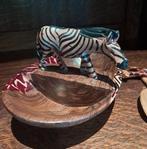 Handgemaakte  Akamba kom en slabestek, Antiek en Kunst, Kunst | Beelden en Houtsnijwerken, Ophalen of Verzenden