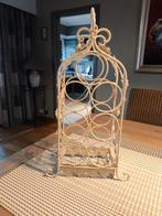 Mooi smeedijzeren wijnrek, Huis en Inrichting, Ophalen, Zo goed als nieuw, Metaal, 5 tot 15 flessen