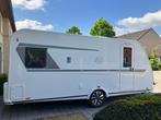 Knaus Südwind 500PF 60 years met Verona Unico luifel, Caravans en Kamperen, Kachel, Vast bed, 7 tot 8 meter, Treinzit
