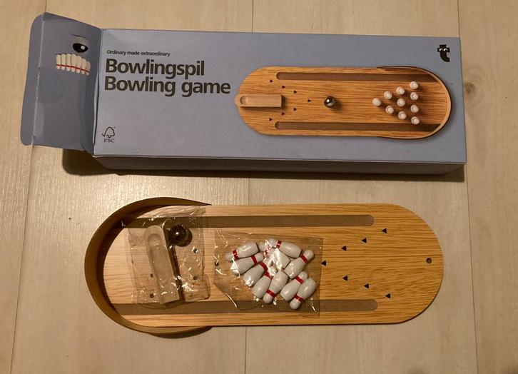 Mini bowling spel, Kinderen en Baby's, Speelgoed | Houten speelgoed, Nieuw, Ophalen of Verzenden