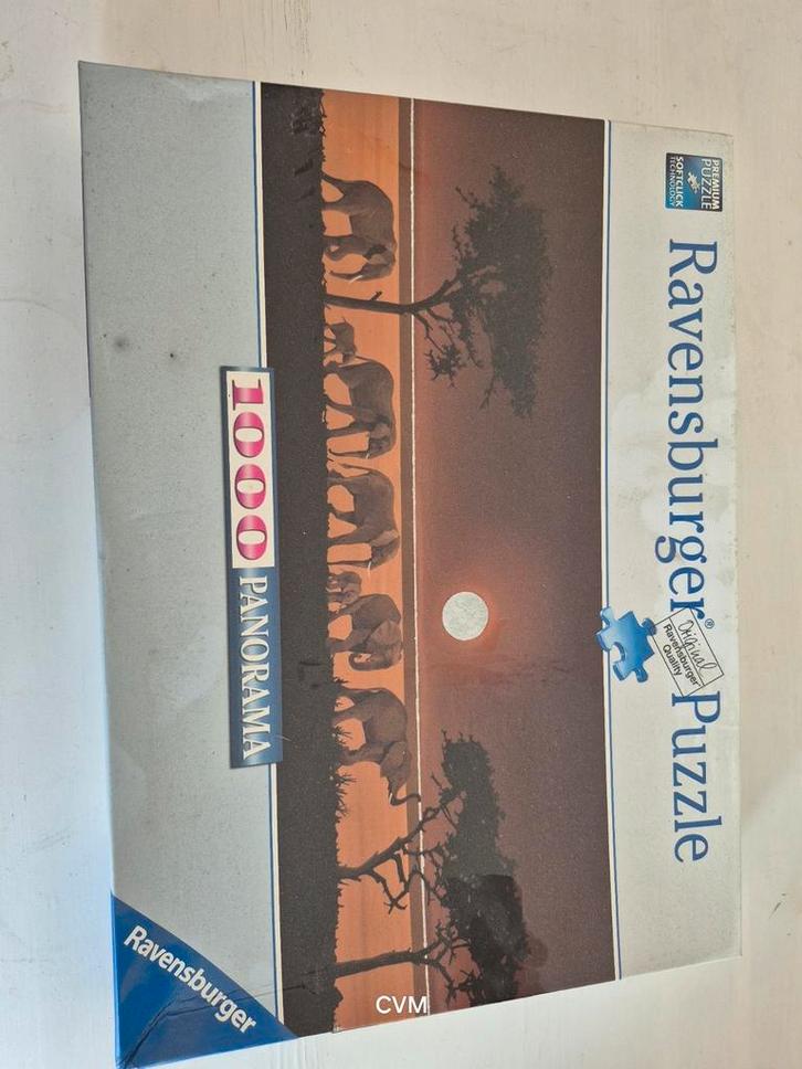 Ravensburger Puzzel olifanten, Hobby en Vrije tijd, Denksport en Puzzels, Zo goed als nieuw, Ophalen of Verzenden