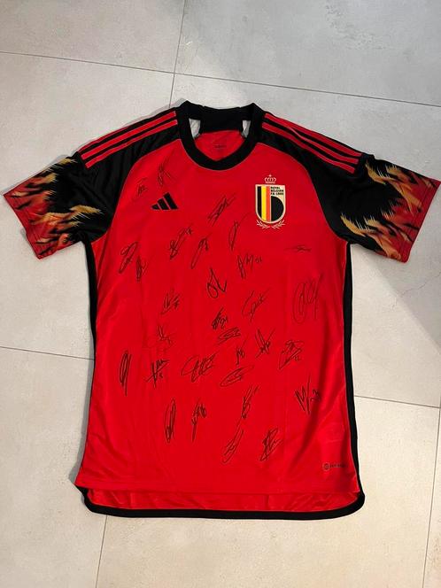 Gesigneerd shirt van de Rode Duivels – WK 2022, Verzamelen, Sportartikelen en Voetbal, Shirt, Ophalen of Verzenden