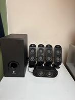 Logitech 5.1 X-530 Speakerset – Goed werkend, Computers en Software, Pc speakers, Ophalen, Gebruikt, Logitech