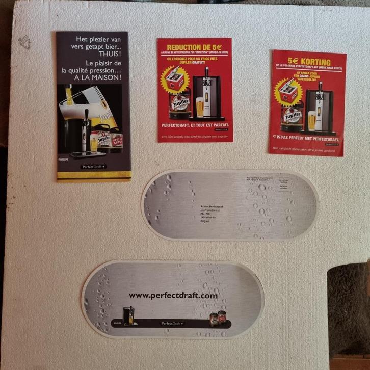 Lot publicitaire PerfectDraft, Collections, Marques de bière, Utilisé, Autres types, Autres marques, Enlèvement ou Envoi
