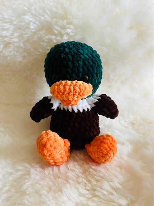 Groene eend, Kinderen en Baby's, Speelgoed | Knuffels en Pluche, Nieuw, Eend, Ophalen of Verzenden
